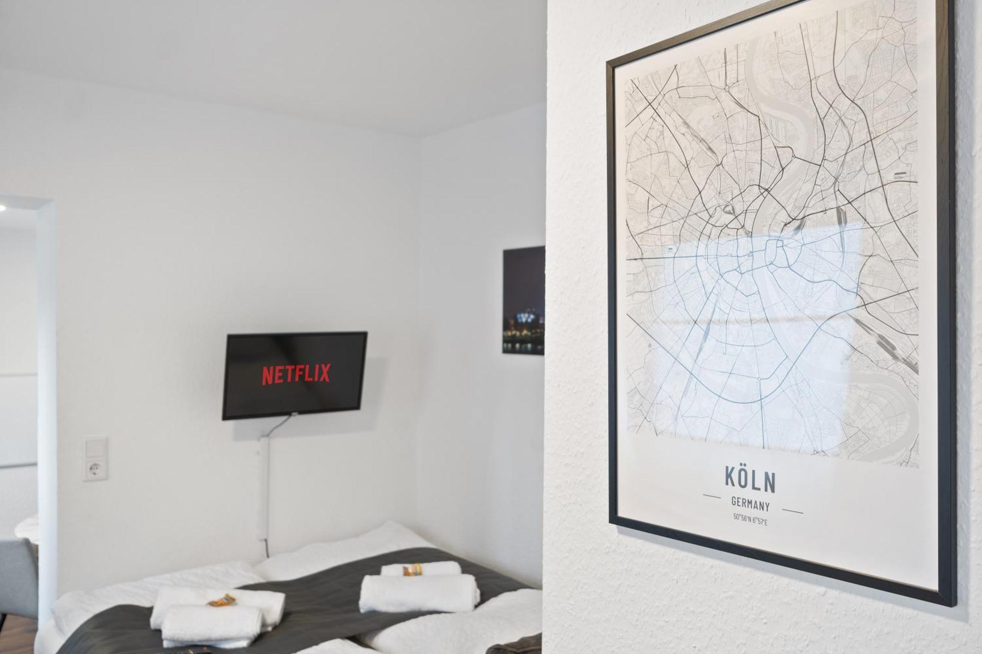 Modernes Apartement Am Rhein In Ruhiger Lage Köln Dış mekan fotoğraf